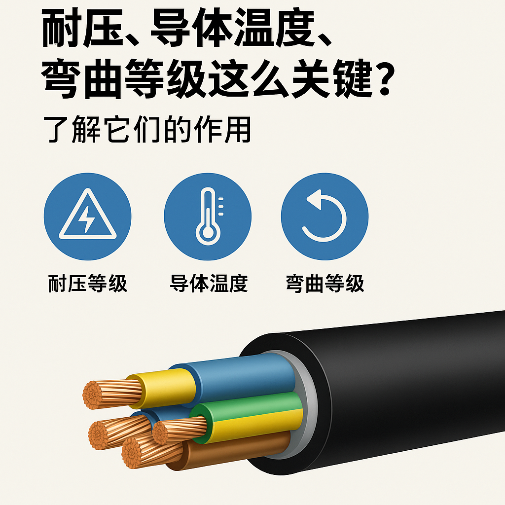 为什么充电电缆的耐压、导体温度、弯曲品级这么要害？？？？？？相识它们的作用