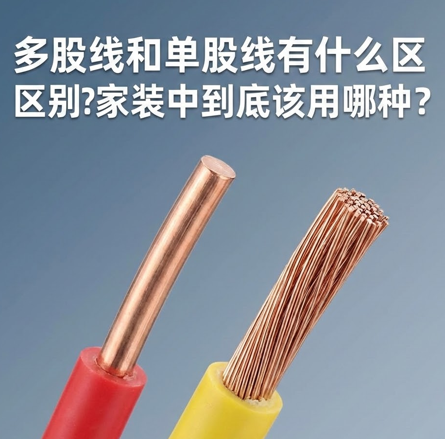 家装电线选单股(BV)照旧多股(BVR)？？？？？？